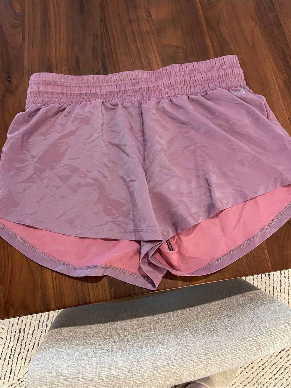DSG Two-Tone Iridescent Pink/Lilac Athletic Shorts